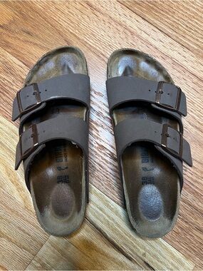 Birkenstock Brown Double Strap Vegan Sandals